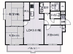 ベルレーブ本山の物件間取画像